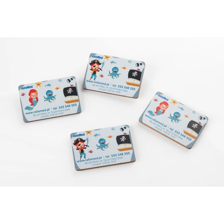 Holzmagnete mit Logo - UV-Druck - MGN023