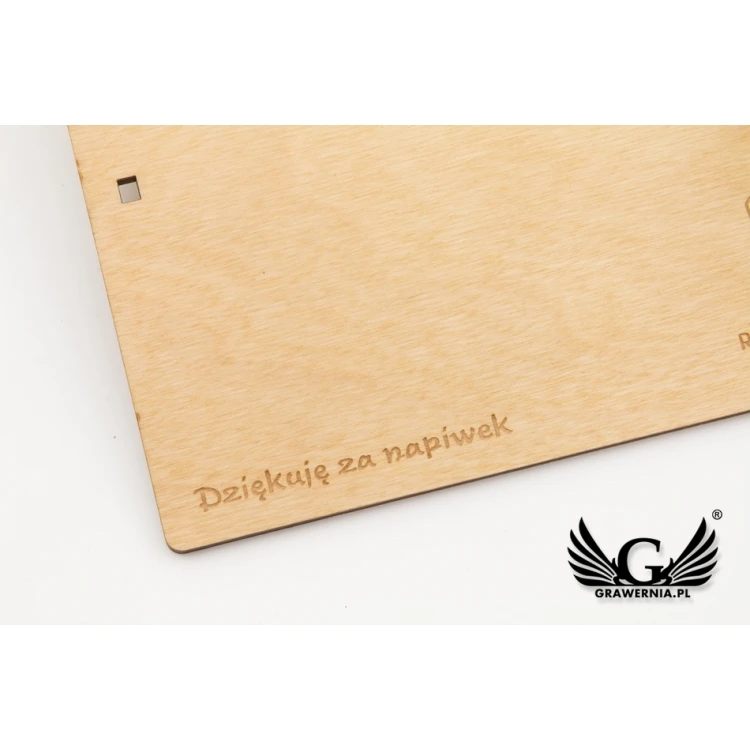 Holz Kellnerbörse - beliebige Lasergravur - MEN019