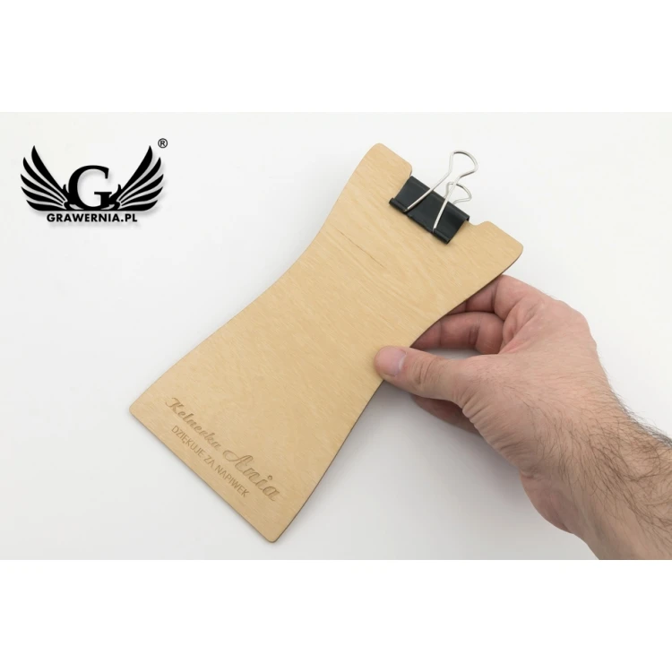 Holz Kellner Geldbörse - beliebige Lasergravur - MEN020