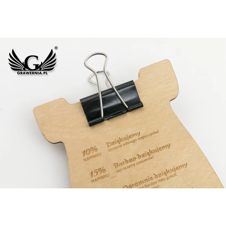 Holz Kellner Geldbörse - beliebige Lasergravur - MEN021