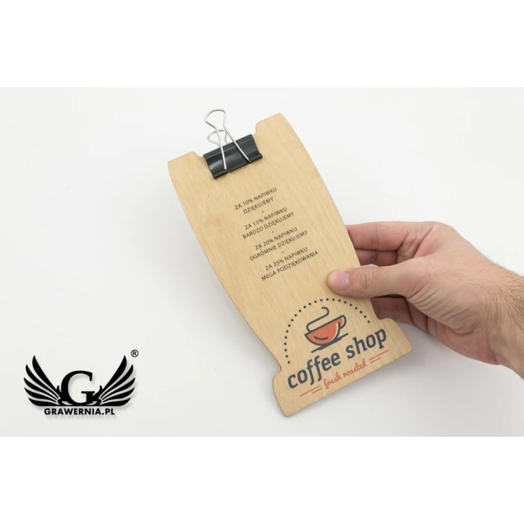 Holz Kellnerbörse - beliebiger UV-Druck - MEN022
