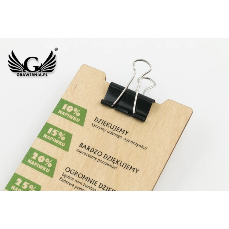 Holz Kellnerbörse - beliebiger UV-Druck - MEN023