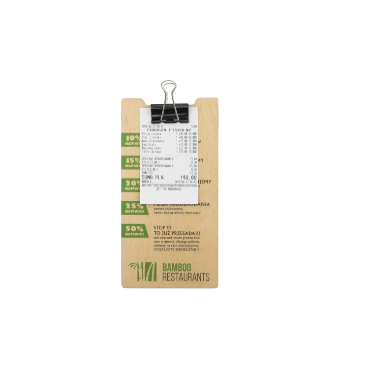 Holz Kellnerbörse - beliebiger UV-Druck - MEN023