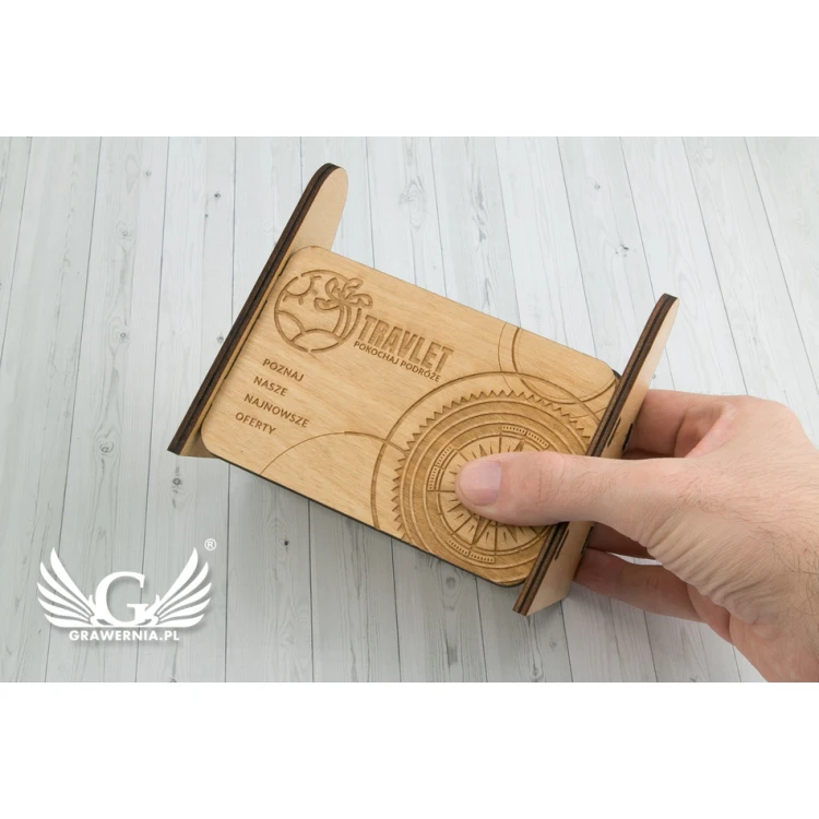 Holzständer für Werbematerial - MEN015