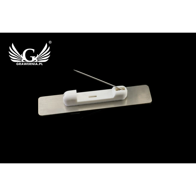 Exklusiver Mitarbeiterausweis - 65x13mm - versilbertes Messing - ID063