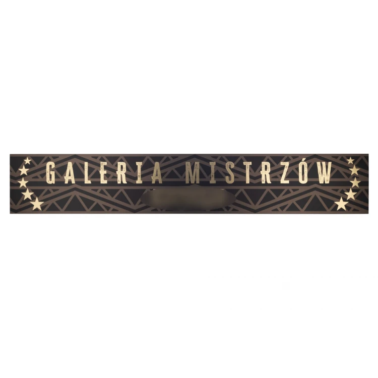 Großes Souvenir-Schild - goldene Gravierlaminat - UV-Druck - Abm. 200x1200mm - SZUV031