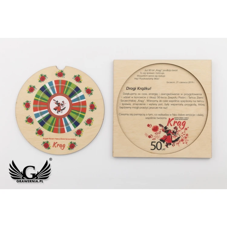 Holz Souvenir - Jubiläum - UV-Druck - ZAP058