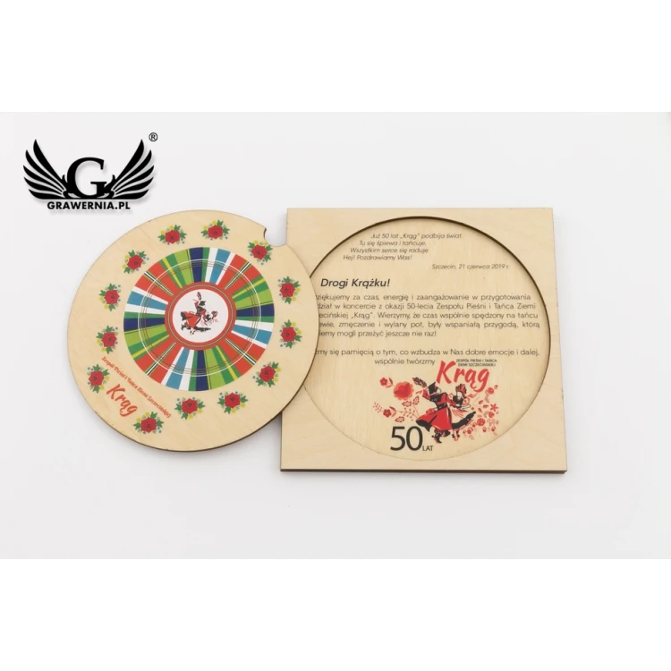 Holz Souvenir - Jubiläum - UV-Druck - ZAP058