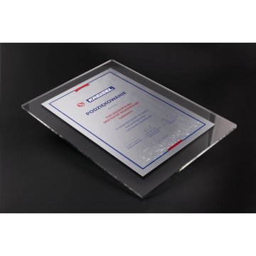 Akryl-Diplom - Dank für die Zusammenarbeit - Größe: 297x210mm (A4) - DUV035
