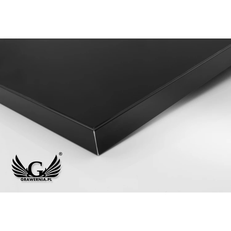 Exklusives Geschäftszertifikat Schwarzes Glas - Abmessungen: 400x300mm - DUV034