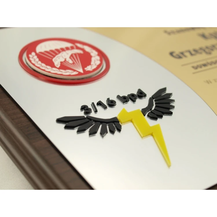 Diplom BPD - Dank für gemeinsamen Dienst - mit zwei erhabenen Logos - SL027