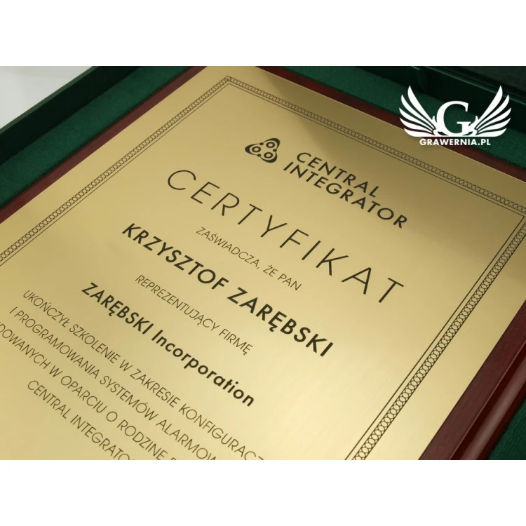 Zertifikat Classic Exclusive - DCE001