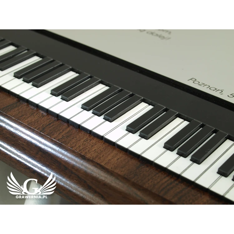 LASERGRAVIERTES DIPLOM FÜR PIANISTEN - vertikal - SL039