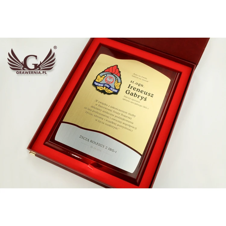 Diplom für Feuerwehrmann - GOLD - DUV006 - Digitaler UV-Druck