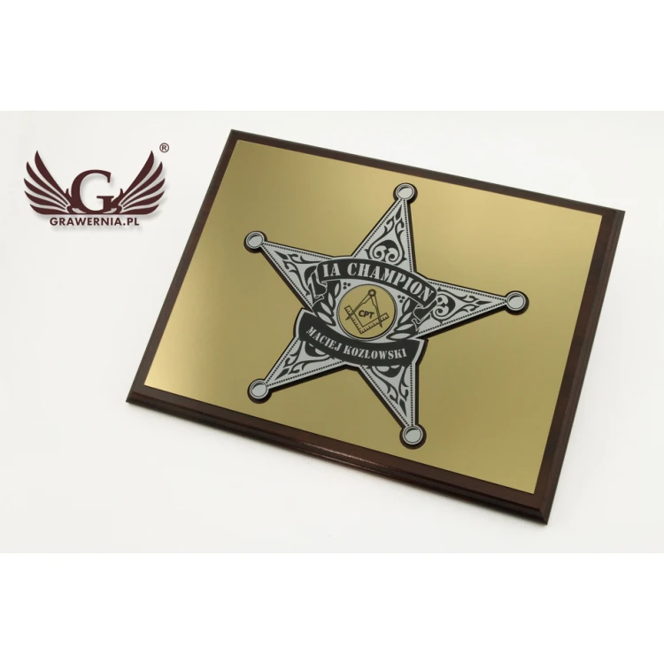 DIPLOM FÜR DEN CHEF - SHERIFFSTERN - SL029