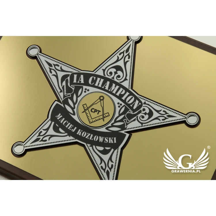 DIPLOM FÜR DEN CHEF - SHERIFFSTERN - SL029