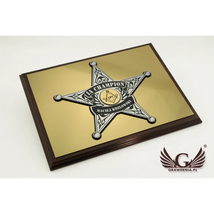 DIPLOM FÜR DEN CHEF - SHERIFFSTERN - SL029