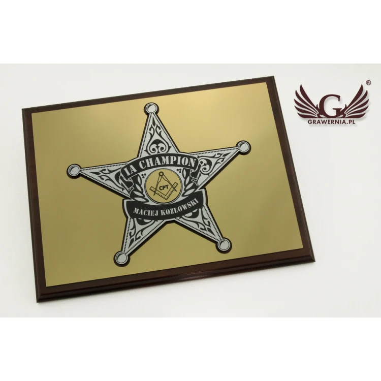 DIPLOM FÜR DEN CHEF - SHERIFFSTERN - SL029
