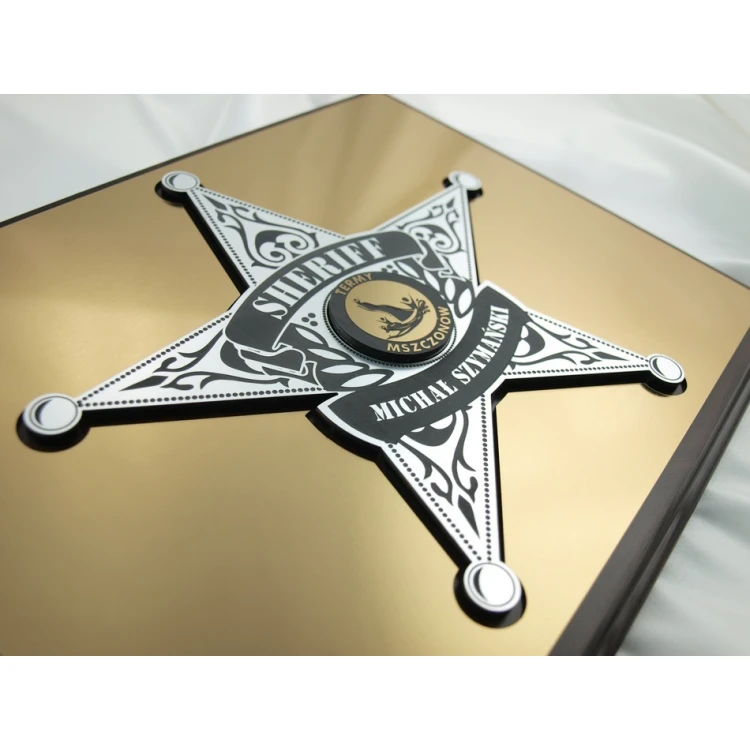 DIPLOM FÜR DEN CHEF - SHERIFFSTERN - SL029