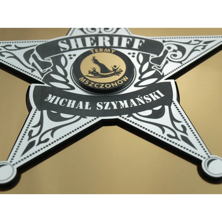 DIPLOM FÜR DEN CHEF - SHERIFFSTERN - SL029
