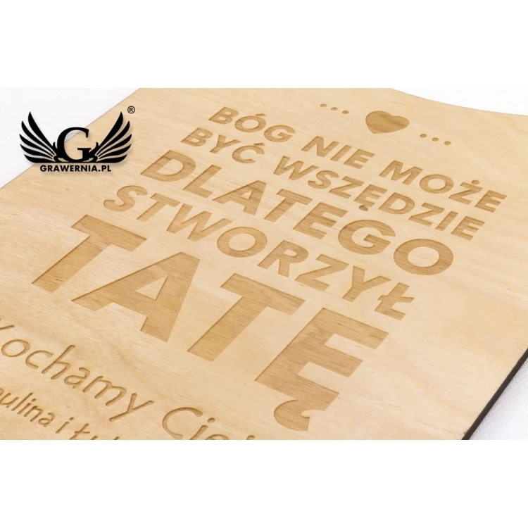 Holzdiplom für Super Papa - Größe 210x297mm (A4) - DRE005