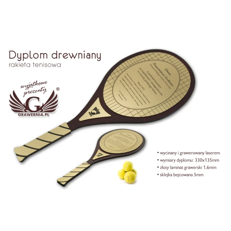 HOLZDIPLOM TENNISRACKET - DRE007