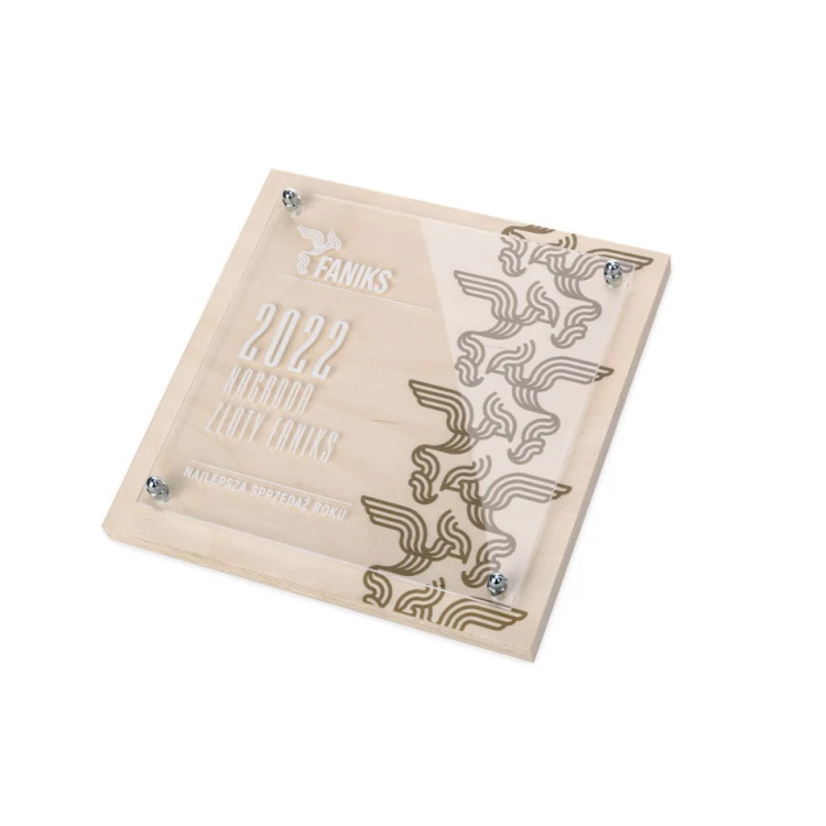 Holzdiplom mit Plexiglasfront und UV-Druck - DUV085