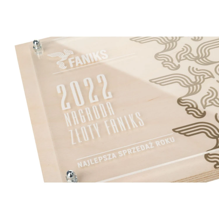 Holzdiplom mit Plexiglasfront und UV-Druck - DUV085