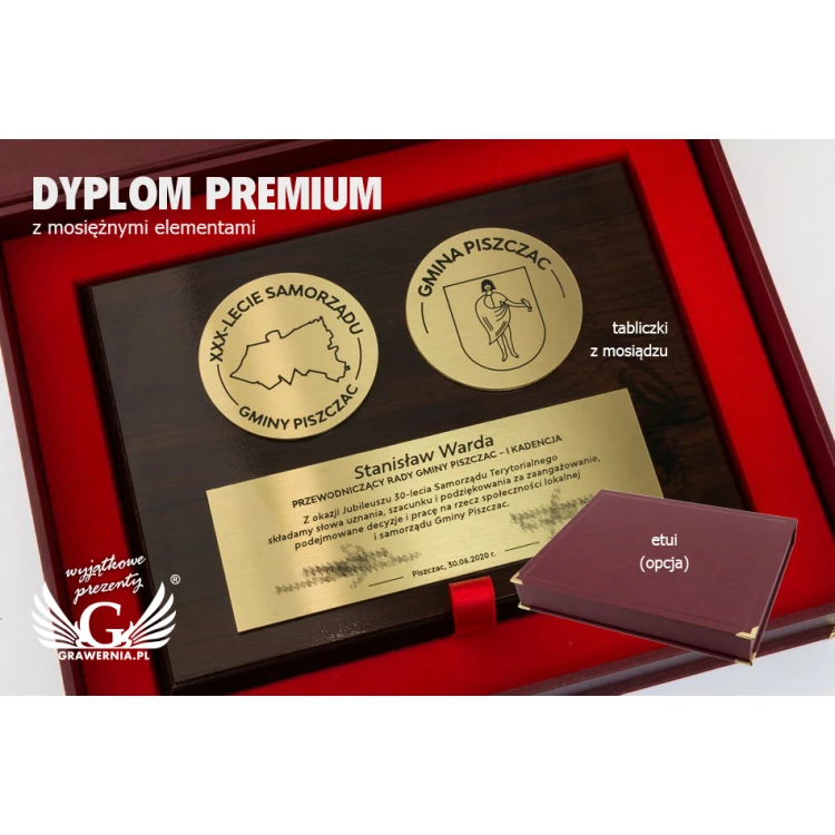 MD2 Diplom mit Messing 1,6mm - zwei Medaillen und Plakette - DS028
