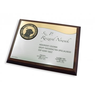 DIPLOM MD3 - EHRENMITGLIED - Diplom mit rundem Logo - SL062