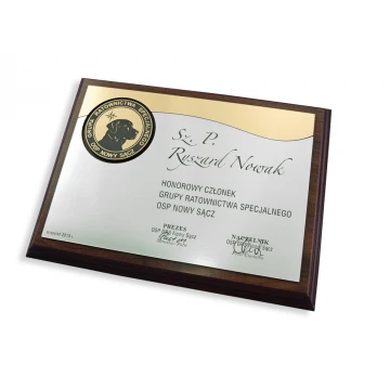 DIPLOM MD3 - EHRENMITGLIED - Diplom mit rundem Logo - SL062