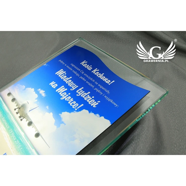 Hochzeitswoche Diplom - farbiger UV-Druck - DUV003