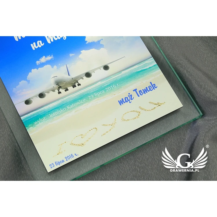 Hochzeitswoche Diplom - farbiger UV-Druck - DUV003