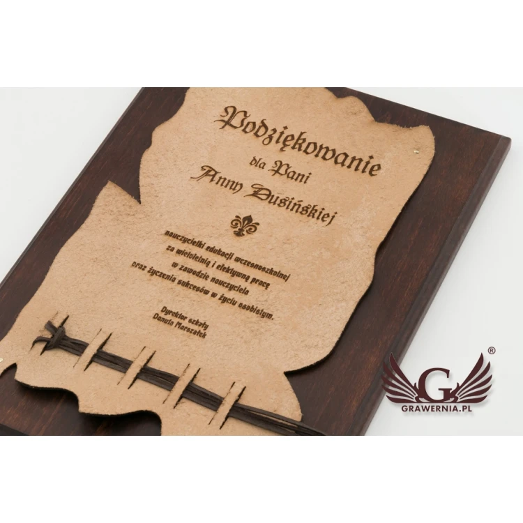Diplom auf Leder - Muster A - DSK001