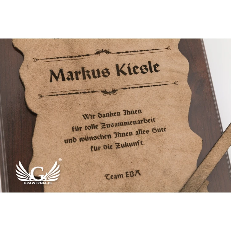 Diplom auf Leder - Muster B - DSK002