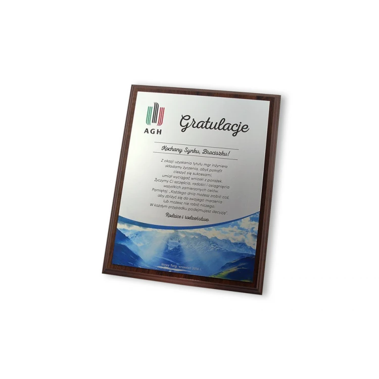 Gelegenheitsurkunde MD154 Größe 25,5x20cm - farbiger UV-Druck - DUV014