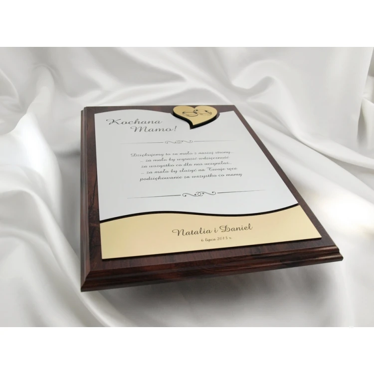 HOCHZEITSURKUNDE in ETUI - DS010 - Dankeschön für die Eltern - Set von 2 Stück.