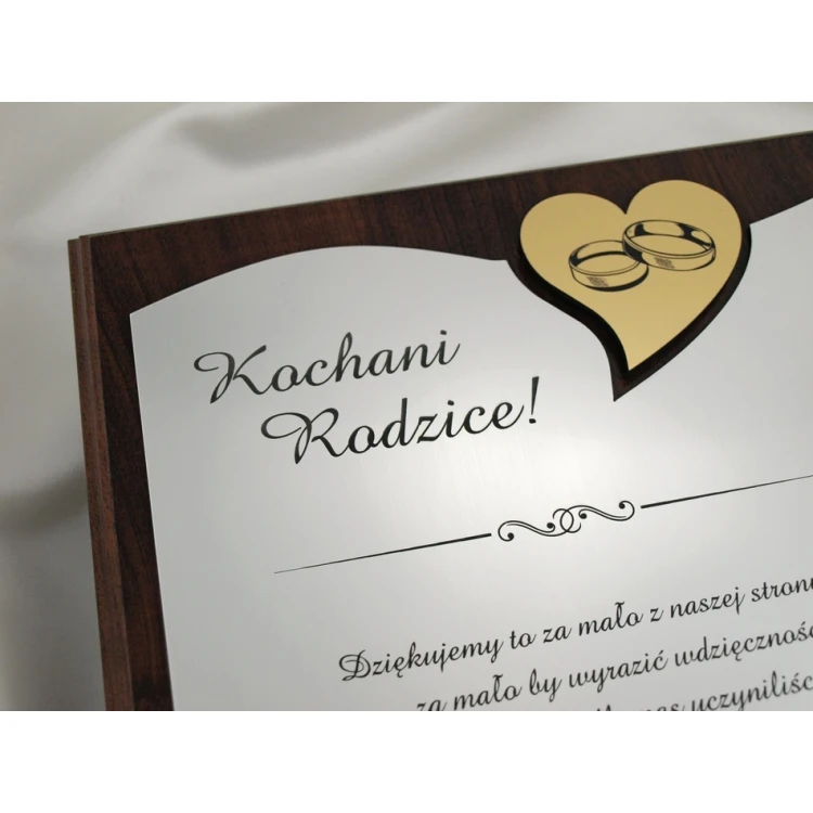 HOCHZEITSURKUNDE in ETUI - DS010 - Dankeschön für die Eltern - Set von 2 Stück.