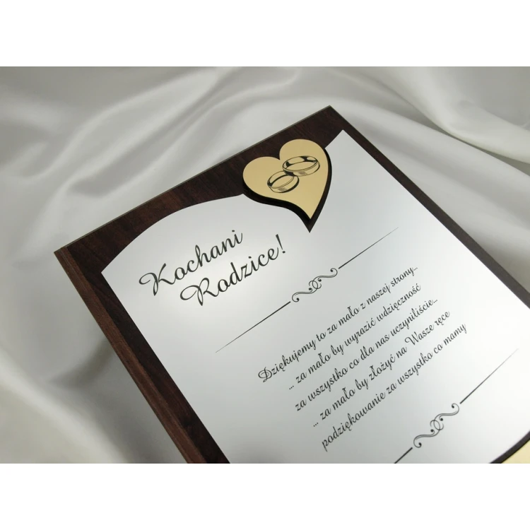 HOCHZEITSURKUNDE in ETUI - DS010 - Dankeschön für die Eltern - Set von 2 Stück.