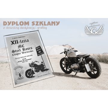 GLASTROPHÄE - für Motorradclub - DSZ018 - vertikal