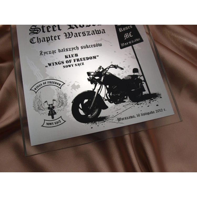 GLASTROPHÄE - für Motorradclub - DSZ018 - vertikal