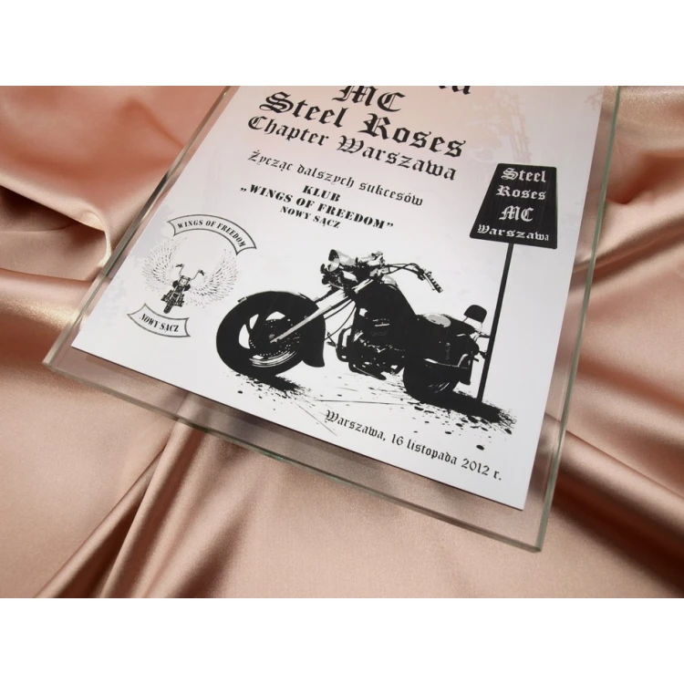GLASTROPHÄE - für Motorradclub - DSZ018 - vertikal