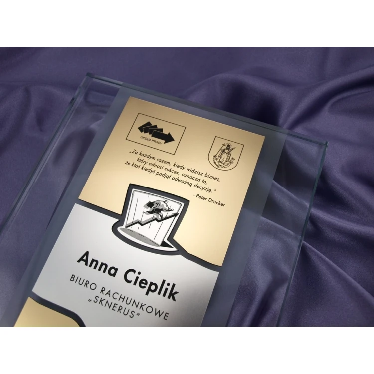GLASDIPLOM - DSZ001 - Zertifikat, Dankeschön, Auszeichnung