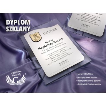 GLASDIPLOM - DSZ015 - Hochformat