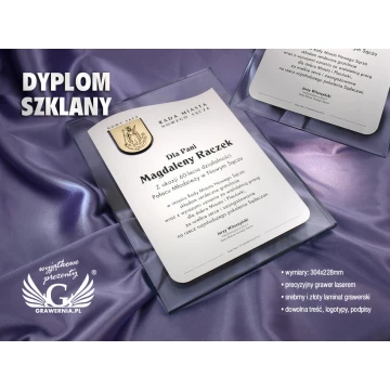 GLASDIPLOM - DSZ015 - Hochformat