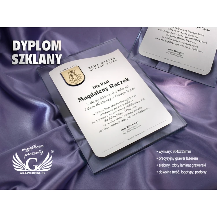 GLASDIPLOM - DSZ015 - Hochformat