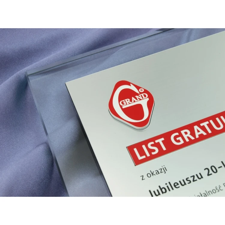 GLASDIPLOM - GLÜCKWUNSCHBRIEF - DSZ034 - vertikal