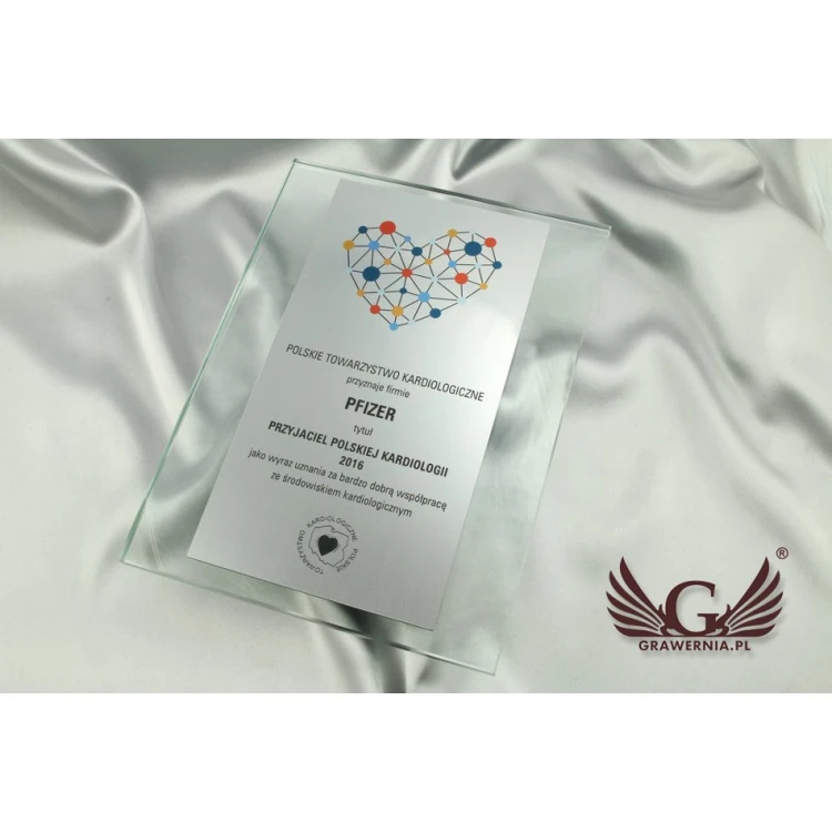 Glasdiplom - farbiger UV-Druck - DUV009