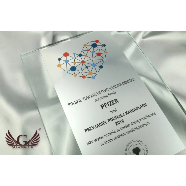 Glasdiplom - farbiger UV-Druck - DUV009