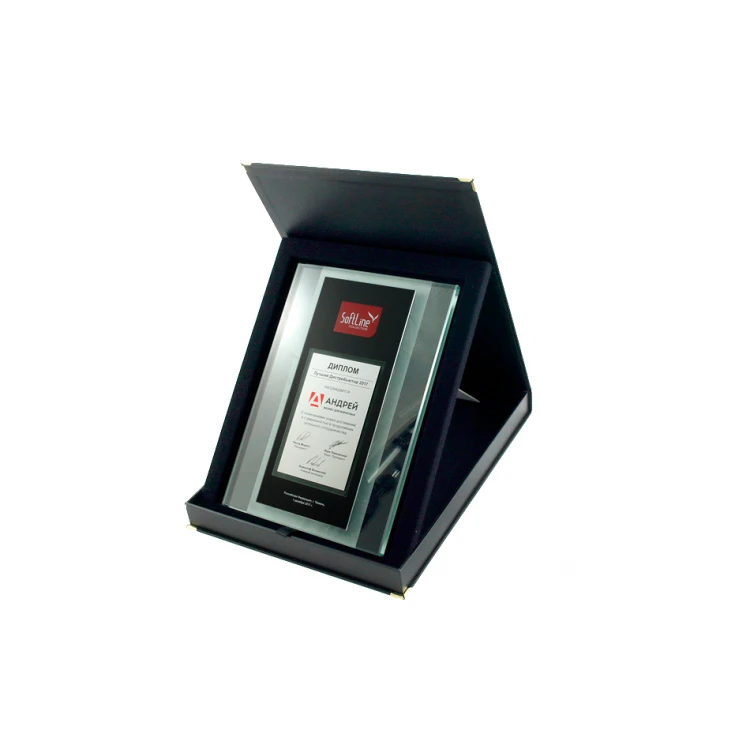 Glasdiplom - Dank für die Zusammenarbeit - UV-Druck - DUV019